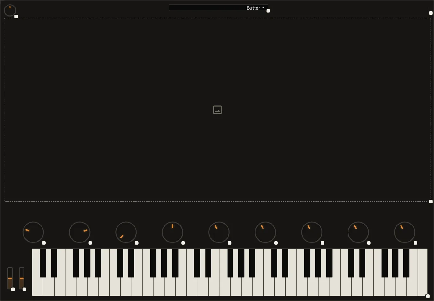 Wireframe layout of a second screen